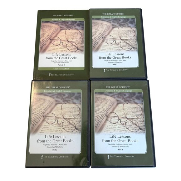 The Great Courses Other - Great Courses Life Lessons from the Great Books DVDs Guidebook Fears Literature